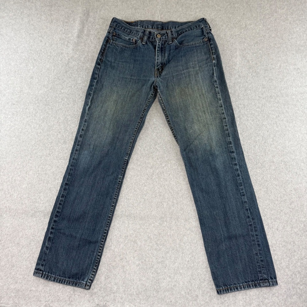 Levi's 514 Straight Leg Jeans Mens 32x32 Blue Medium Wash Denim 100% Cotton